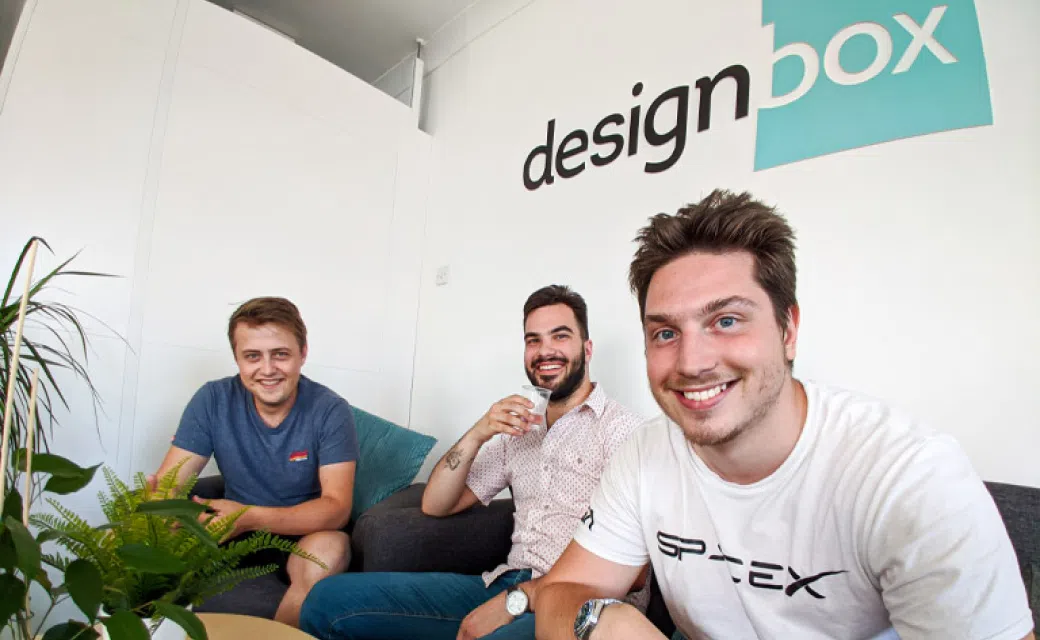 Joe, Dan and Kon at Design Box