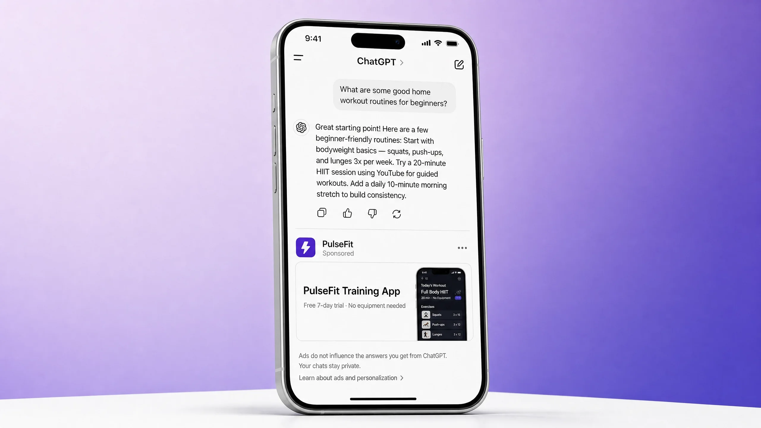 chatgpt ads mobile