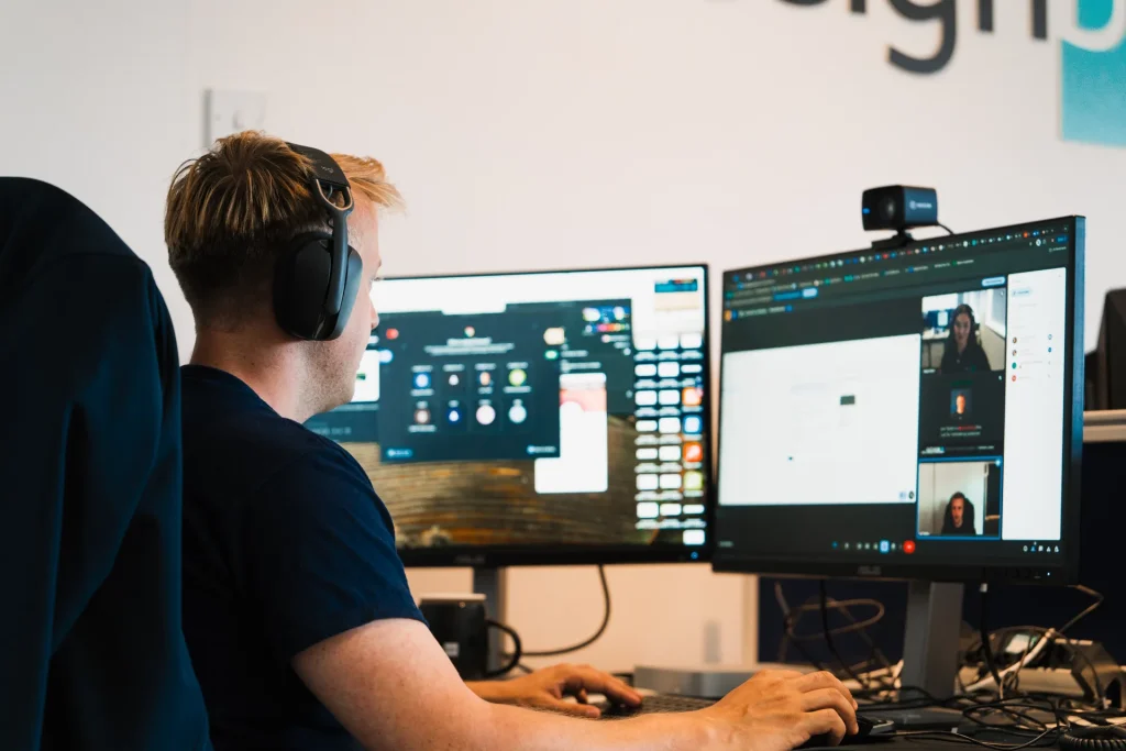 The designbox ecommerce marketing team at work in our Essex studio