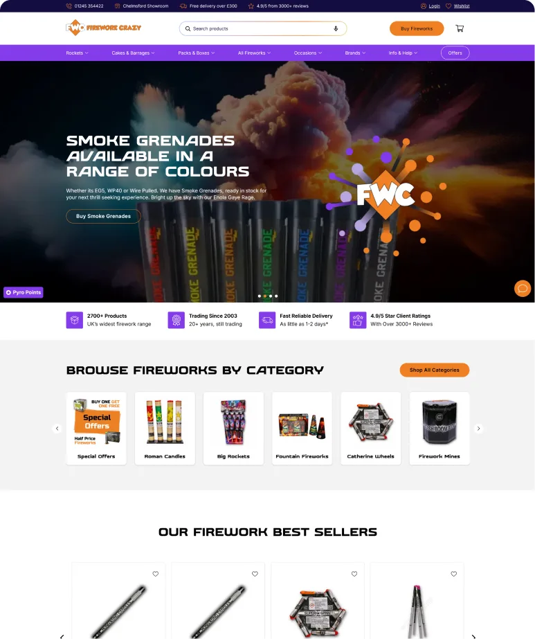 Ecommerce website design example by designbox