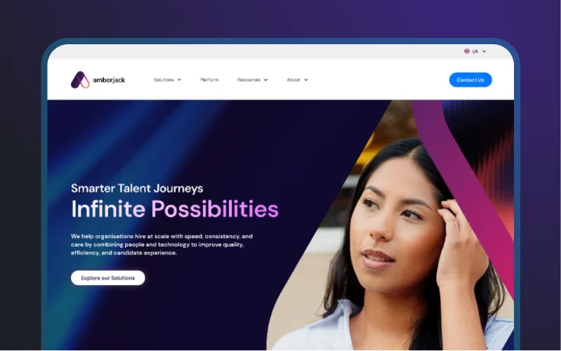 Lead generation website design example by designbox