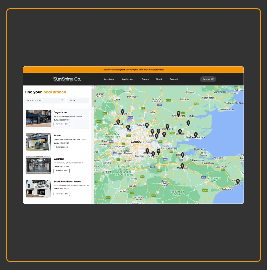 The Sunshine Co salon locator