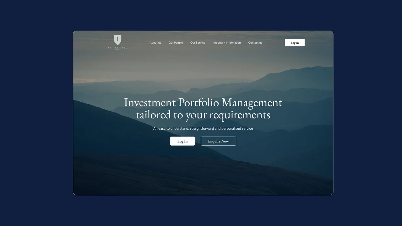 The Intrinsic Capital homepage