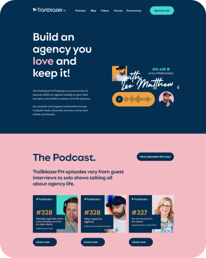 Landing page design by designbox