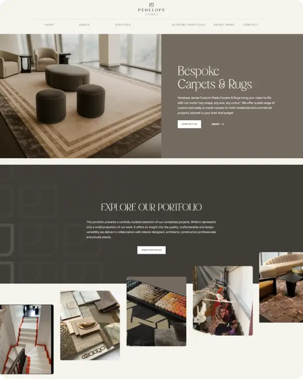 Trades website with a clear call to action, built by designbox