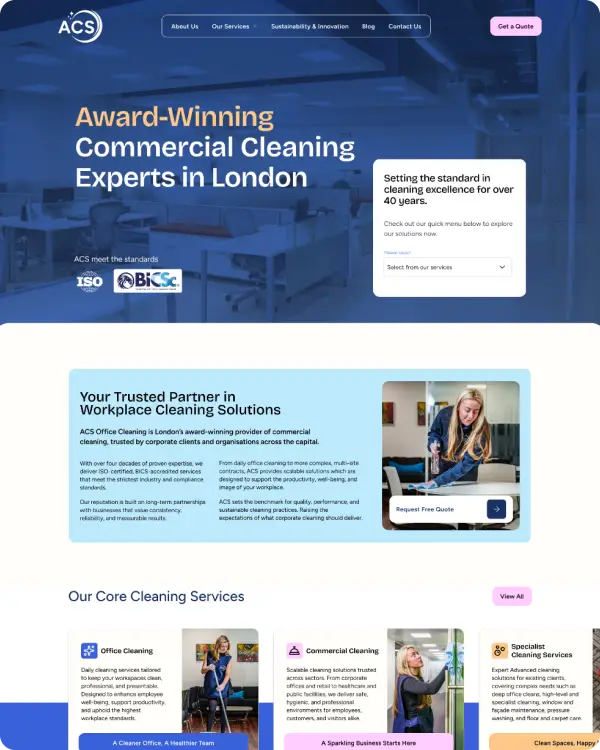 Mobile lead generation website built by designbox