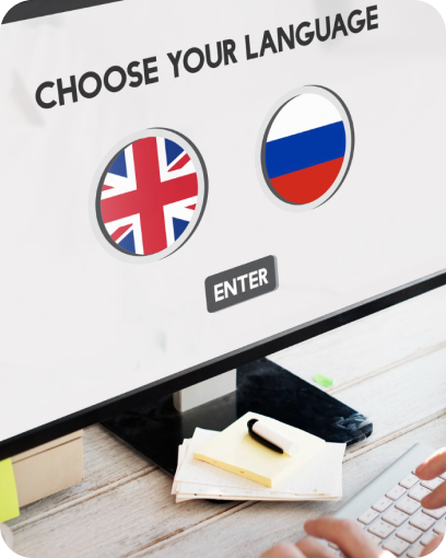 Multilingual website design by designbox