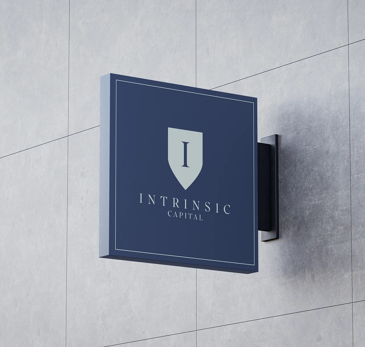 The Intrinsic Capital brand on exterior signage