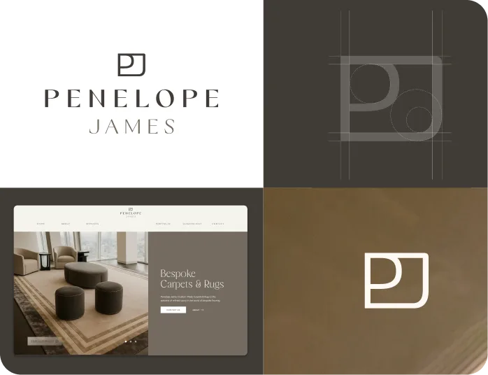 Penelope James branding by designbox