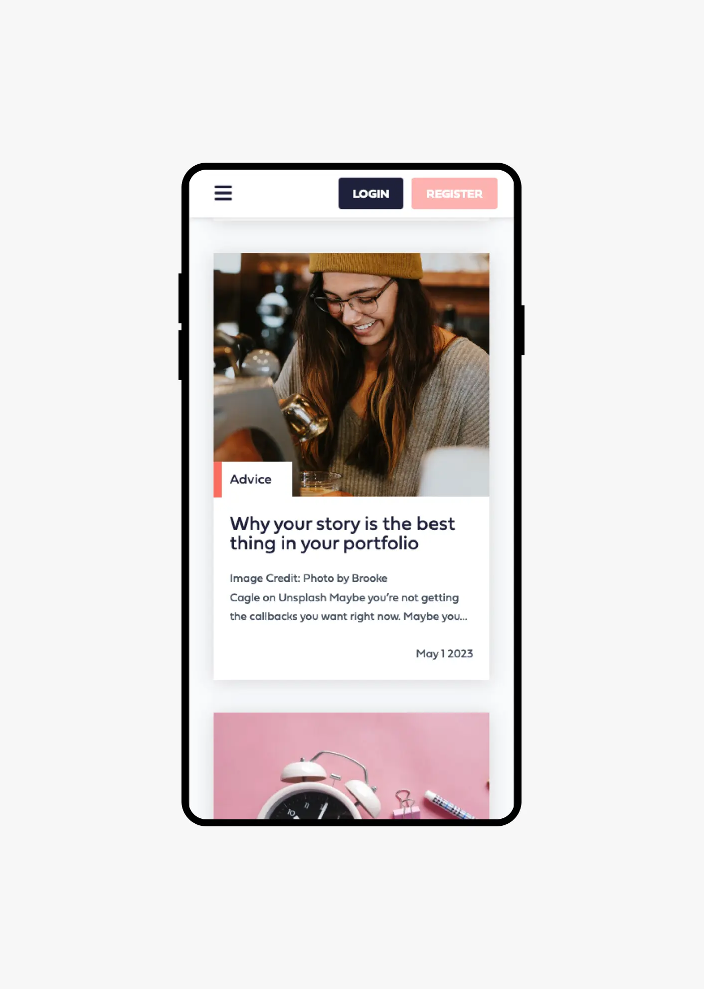 The Tern Heads platform on a mobile phone
