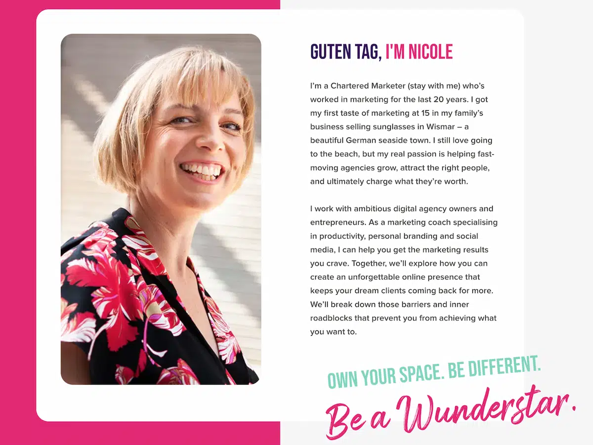 The Wunderstars coaching pages