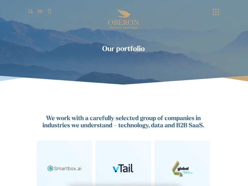oberon private ventures portfilo