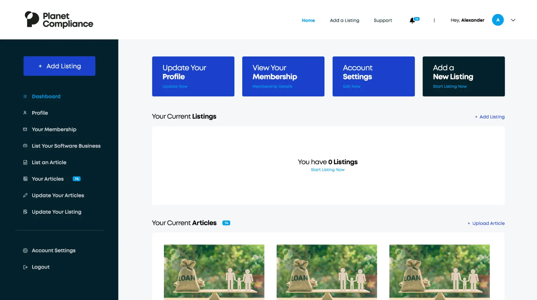 planet compliance dashboard