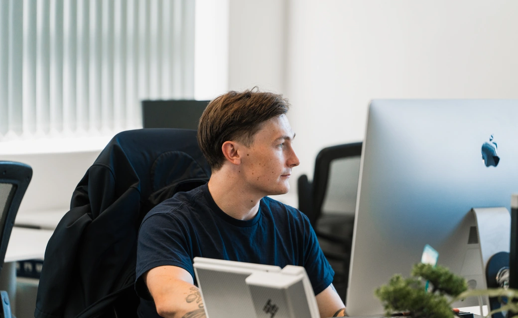 staff member working